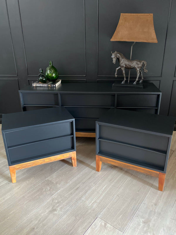 Hayson Furniture bedside tables black, view 4