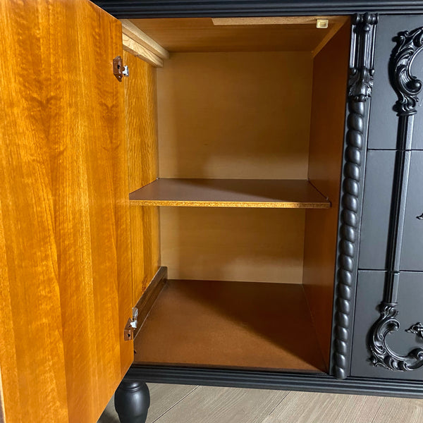 Mid-century sideboard black, view 6