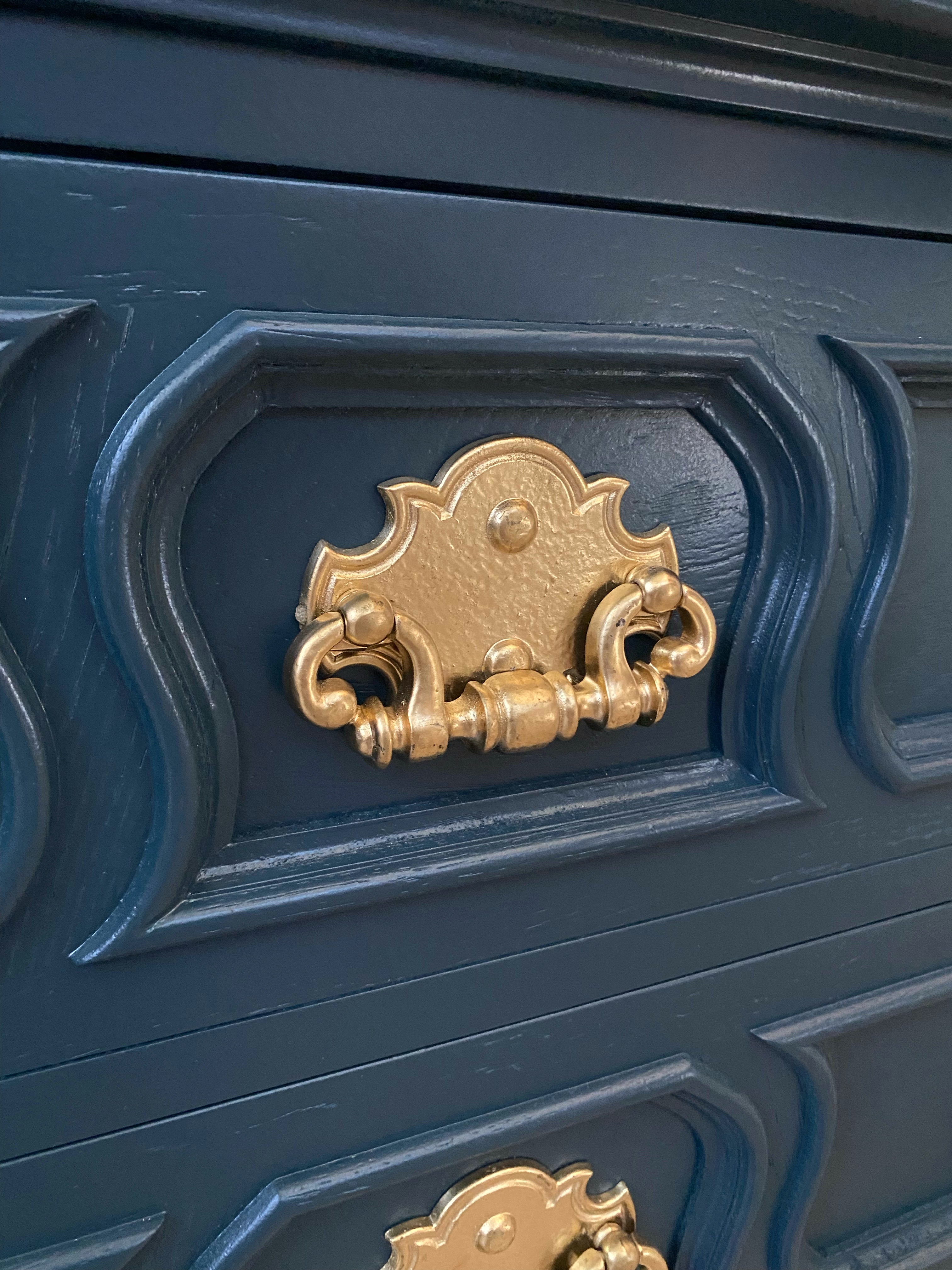 Stunning Dark Teal Bedside Tables