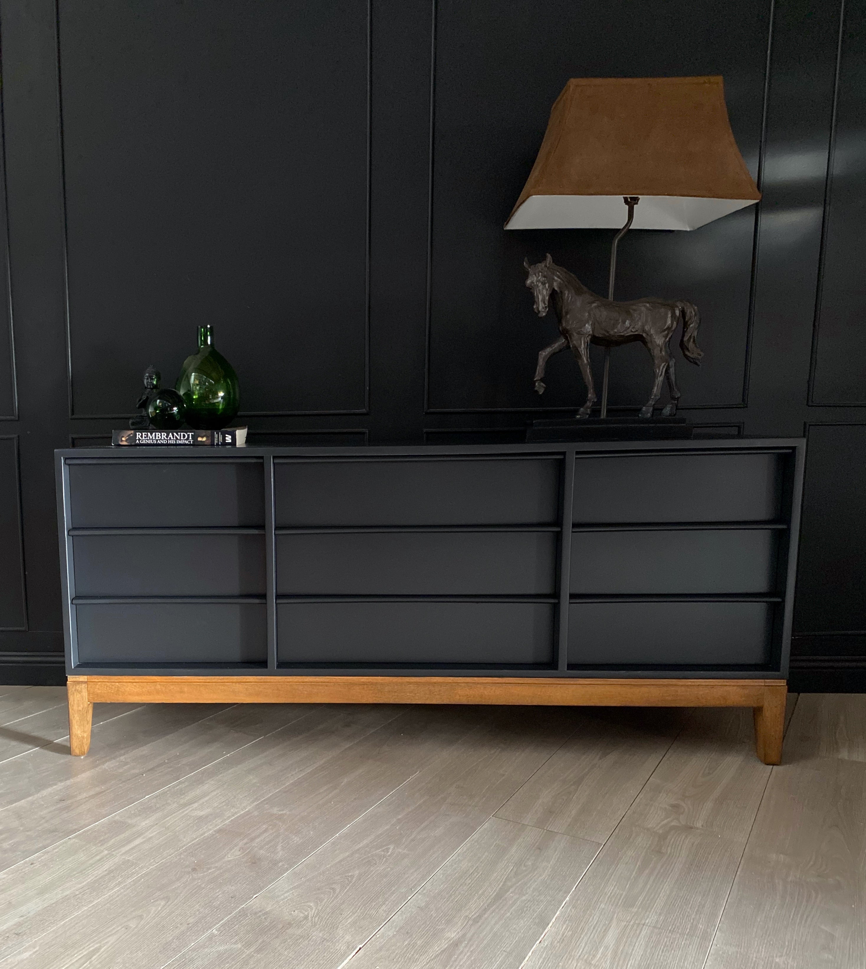 Mid Century Black ‘Hans Hayson’ Dresser