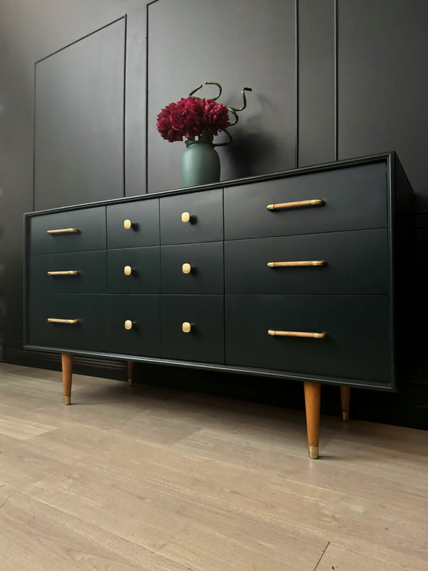 Reliance Furniture dresser dark green, view 2