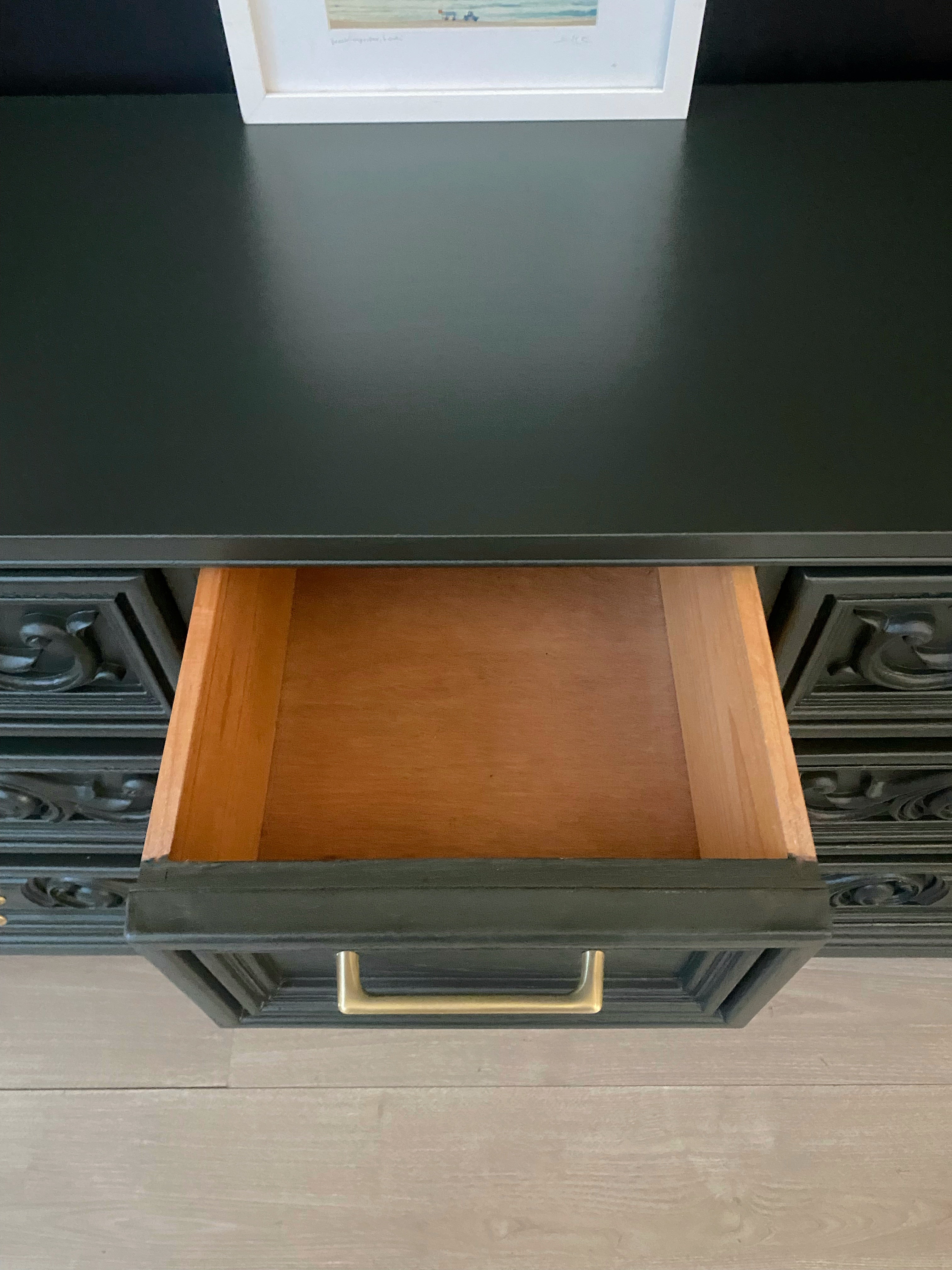 ‘Reliance Furniture’ 9 drawer dresser