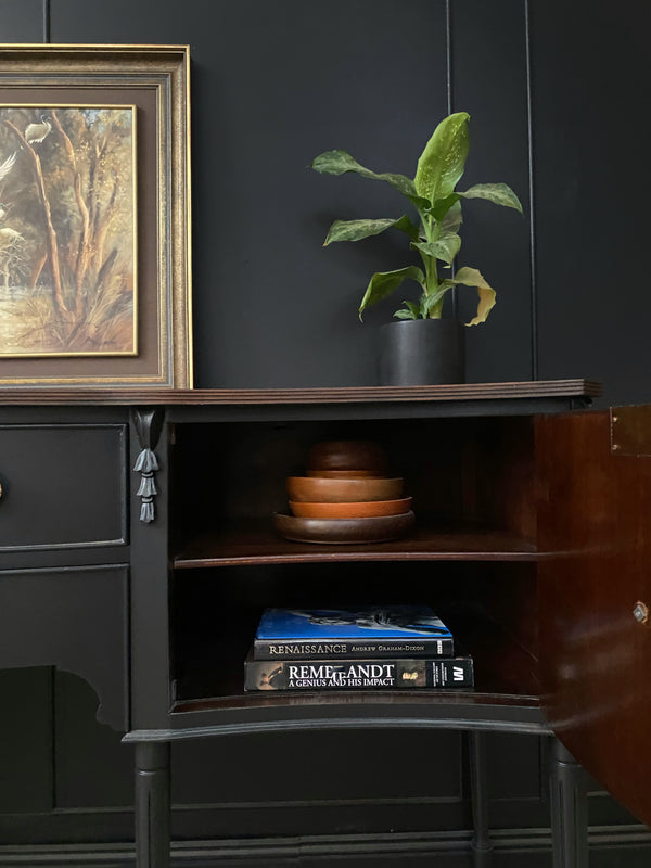 Mid-century sideboard walnut black, view 10