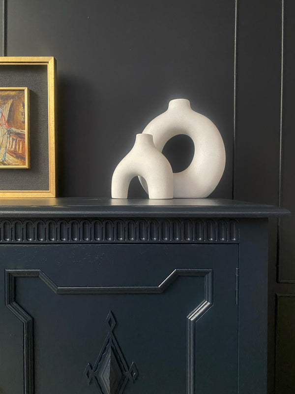 Mid-century sideboard dark blue, view 4