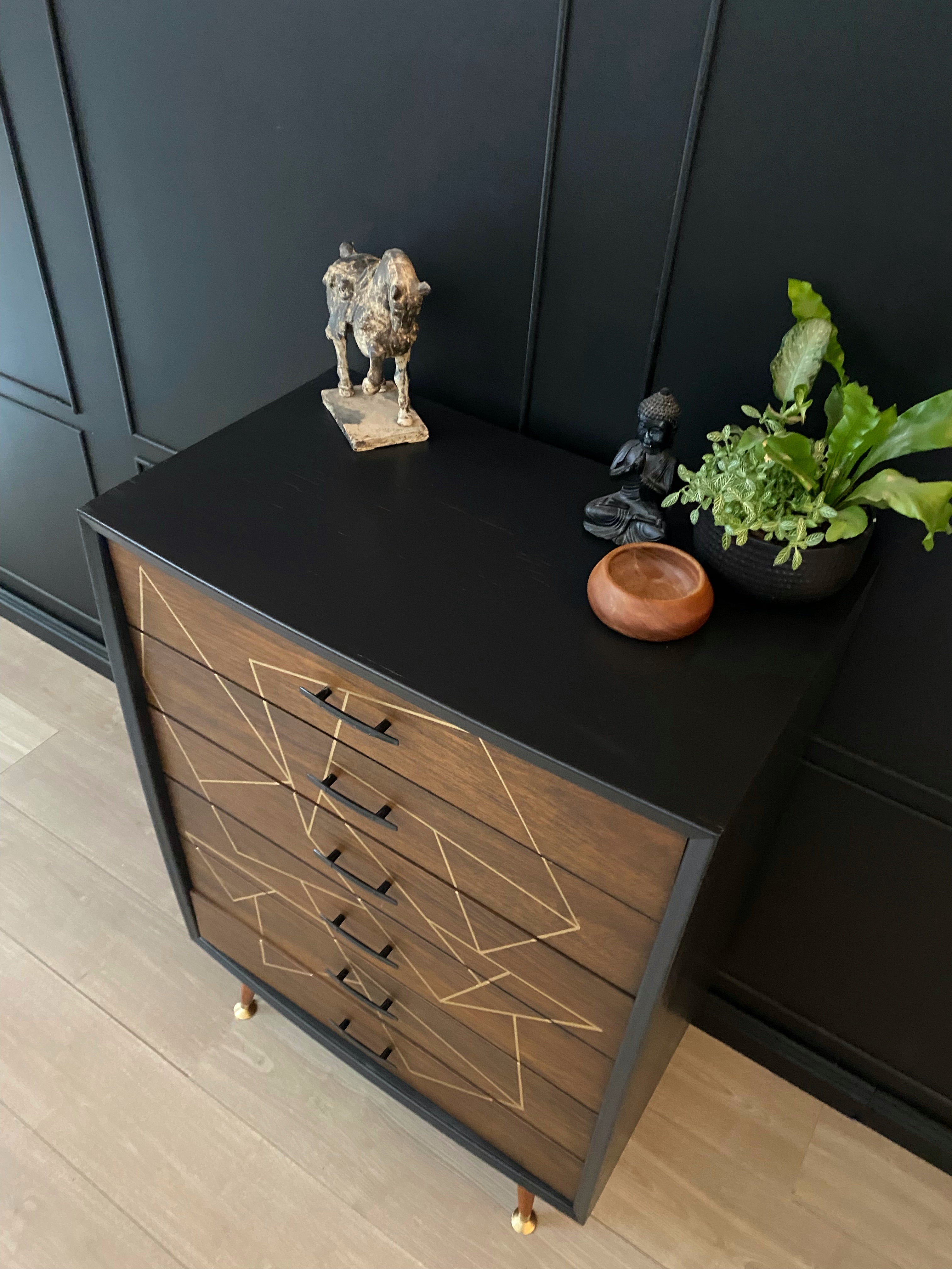 ‘Mentone Furniture’ 6 drawer tallboy dresser