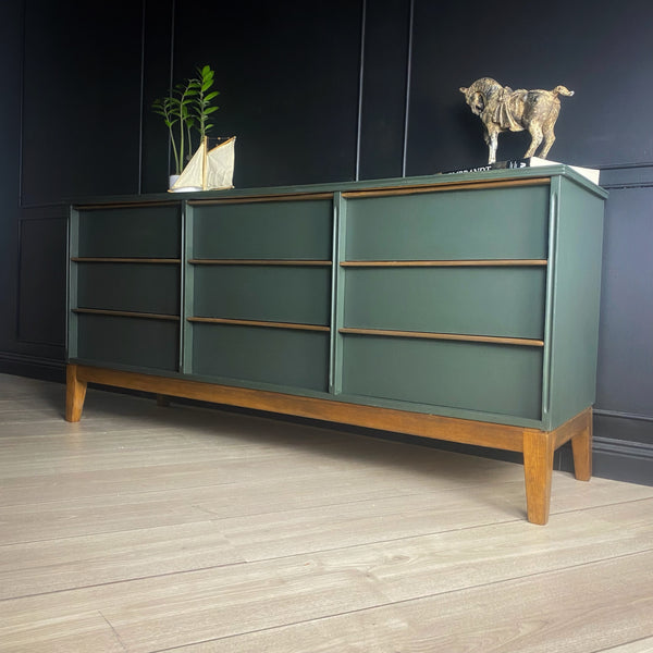 Hayson Furniture dresser walnut dark green, view 4