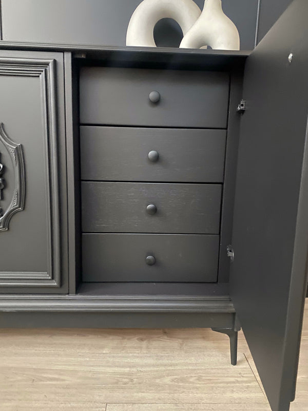 Mid-century sideboard black, view 9