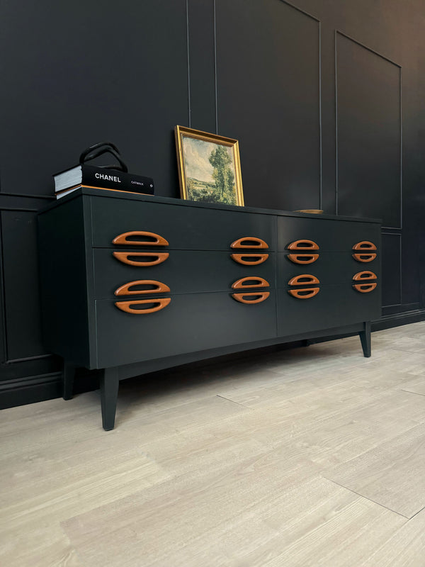 Reliance Furniture dresser dark blue, view 3