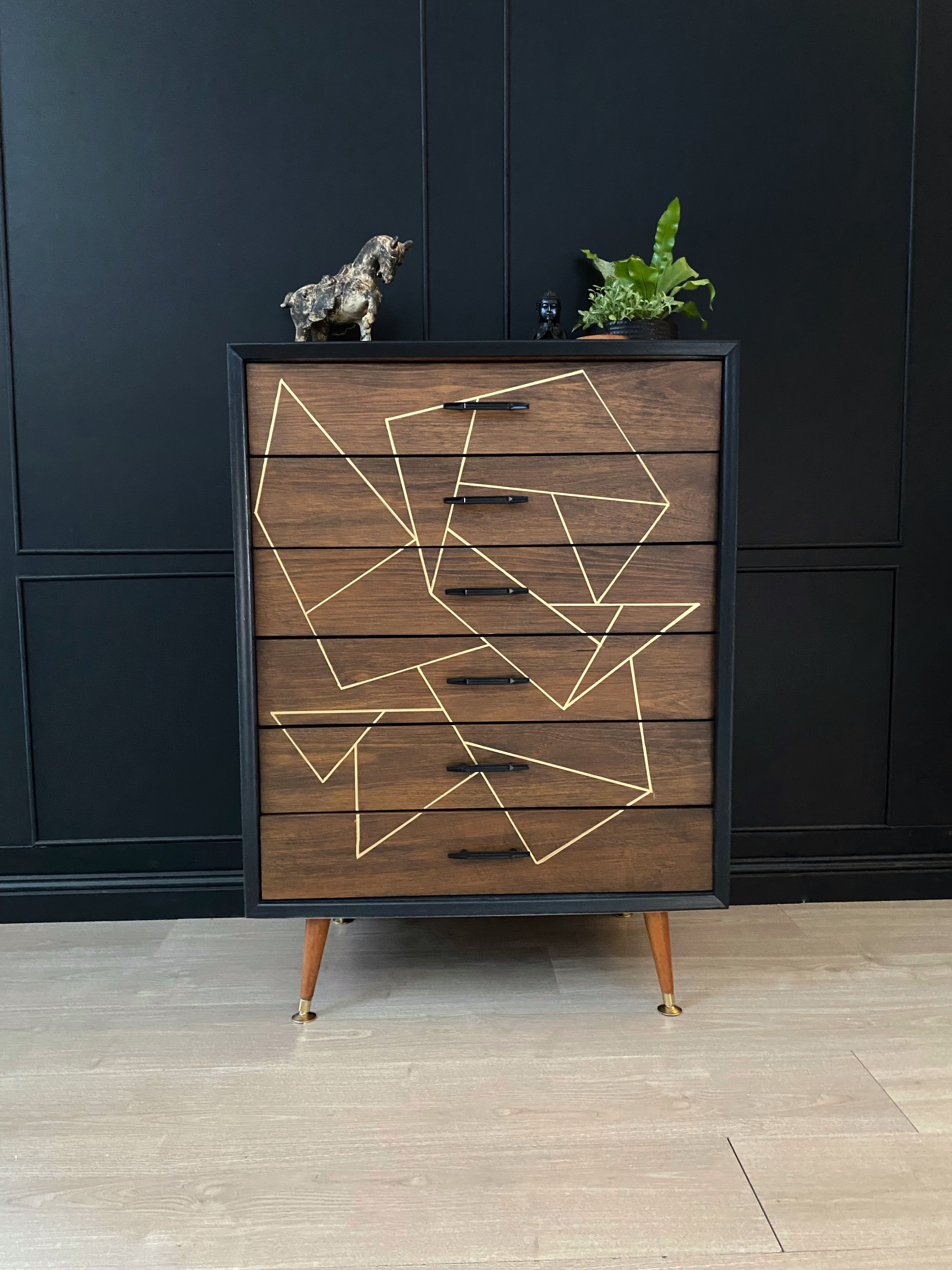‘Mentone Furniture’ 6 drawer tallboy dresser