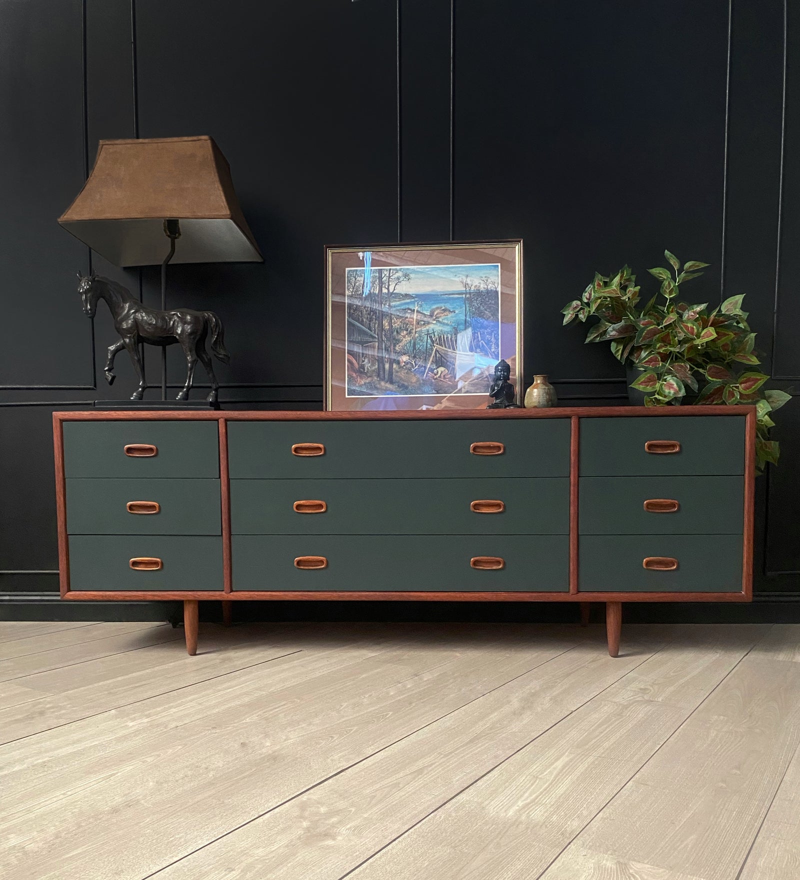 Alrob Furniture dresser dark green