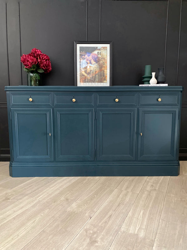 Mid-century sideboard blue, view 2