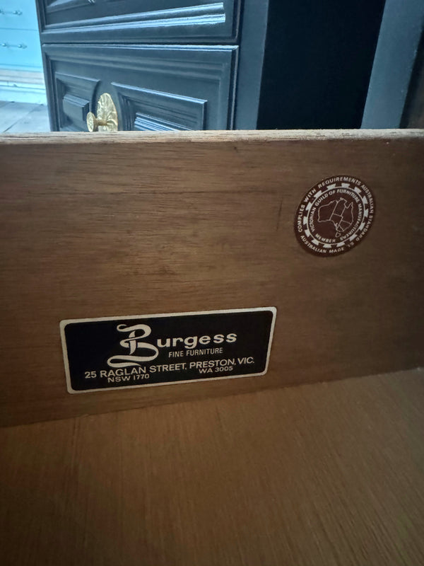 Burgess Furniture bedside tables dark blue, view 7