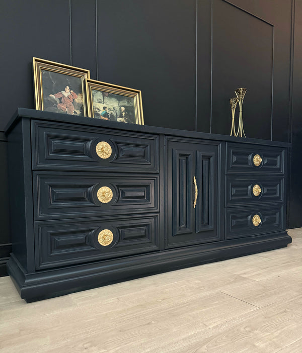 Burgess Furniture dresser dark blue, view 3