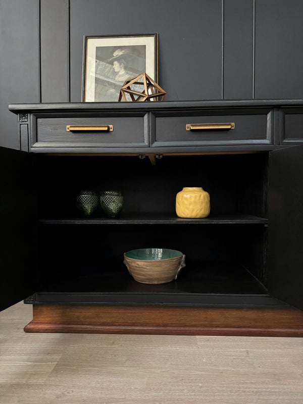 Mid-century sideboard black, view 5