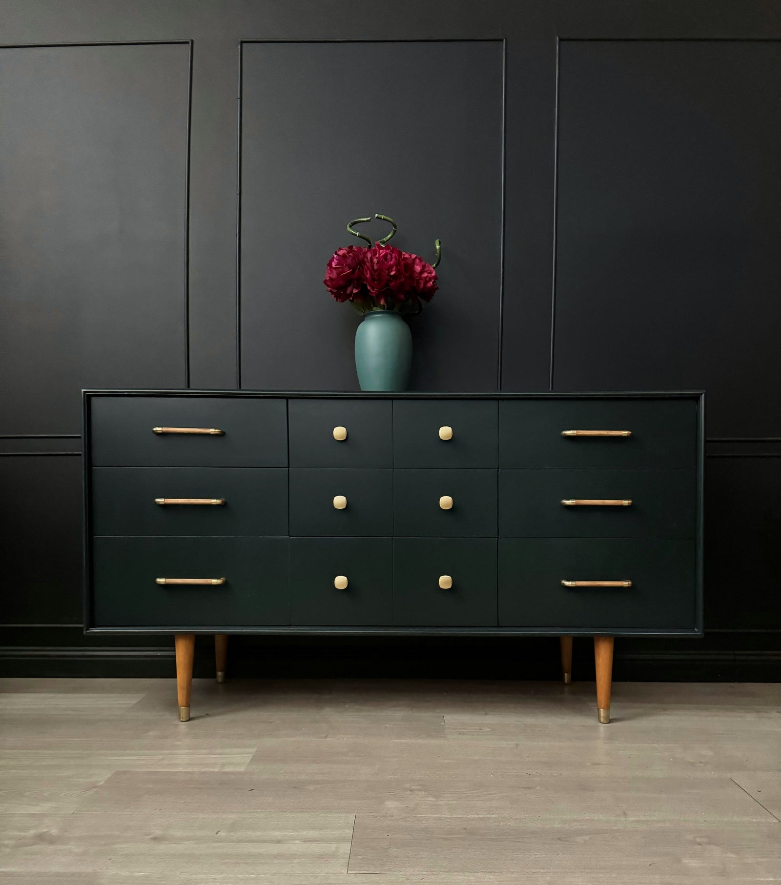 Reliance Furniture dresser dark green