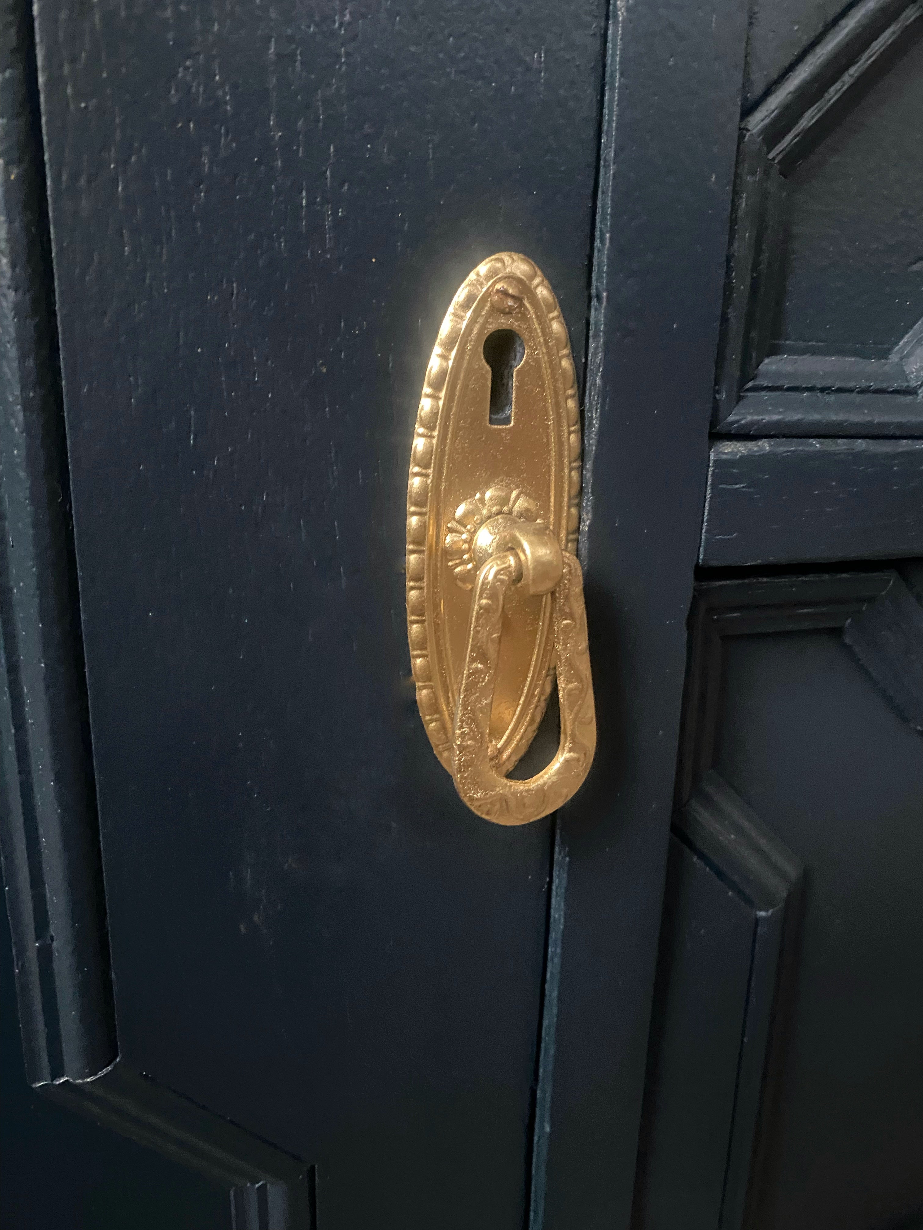 Rich Dark Blue Sideboard / Buffet