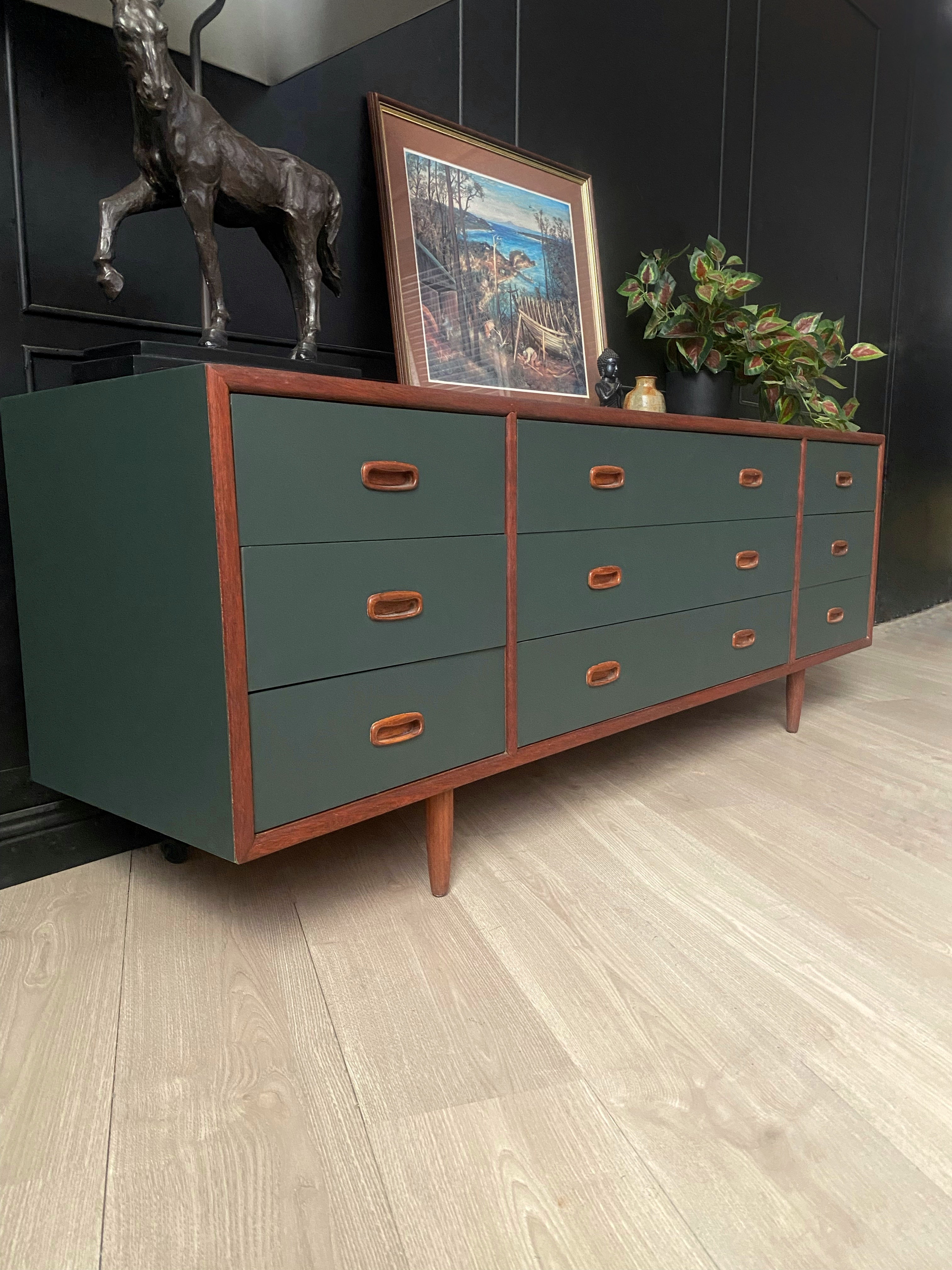 Stunning Moody Dark Green Dresser