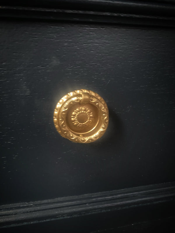 Mid-century sideboard dark blue, view 8