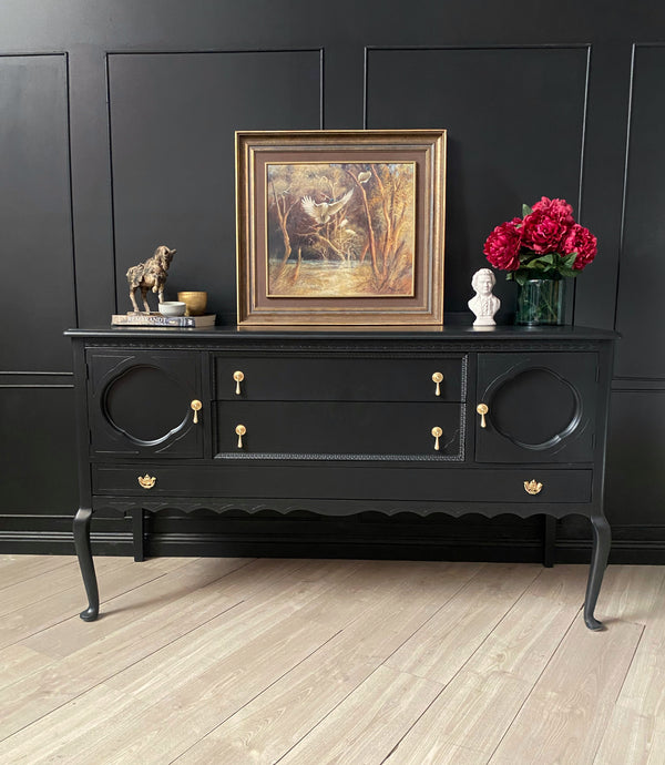 Mid-century sideboard black