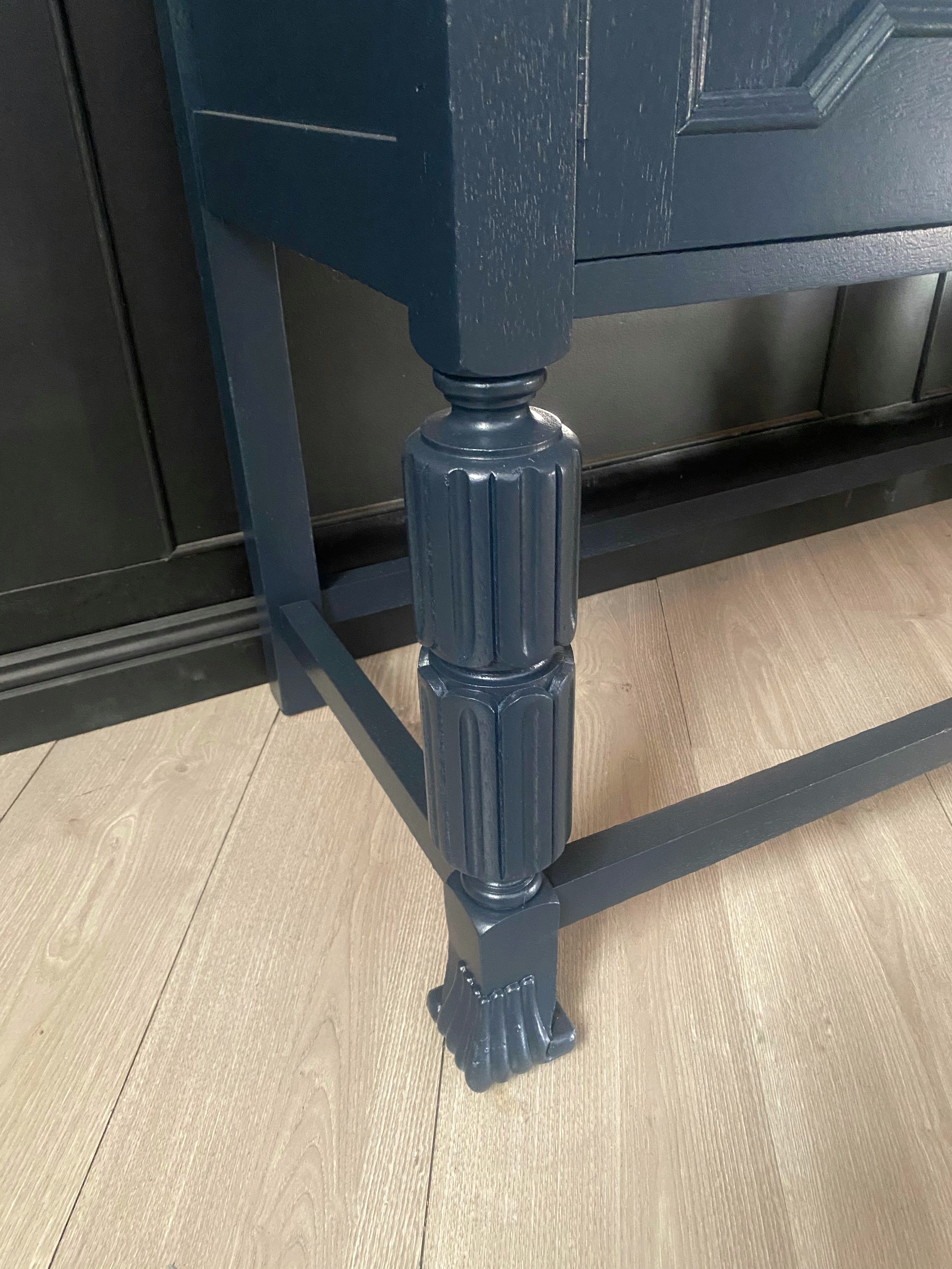 Rich Dark Blue Sideboard / Buffet