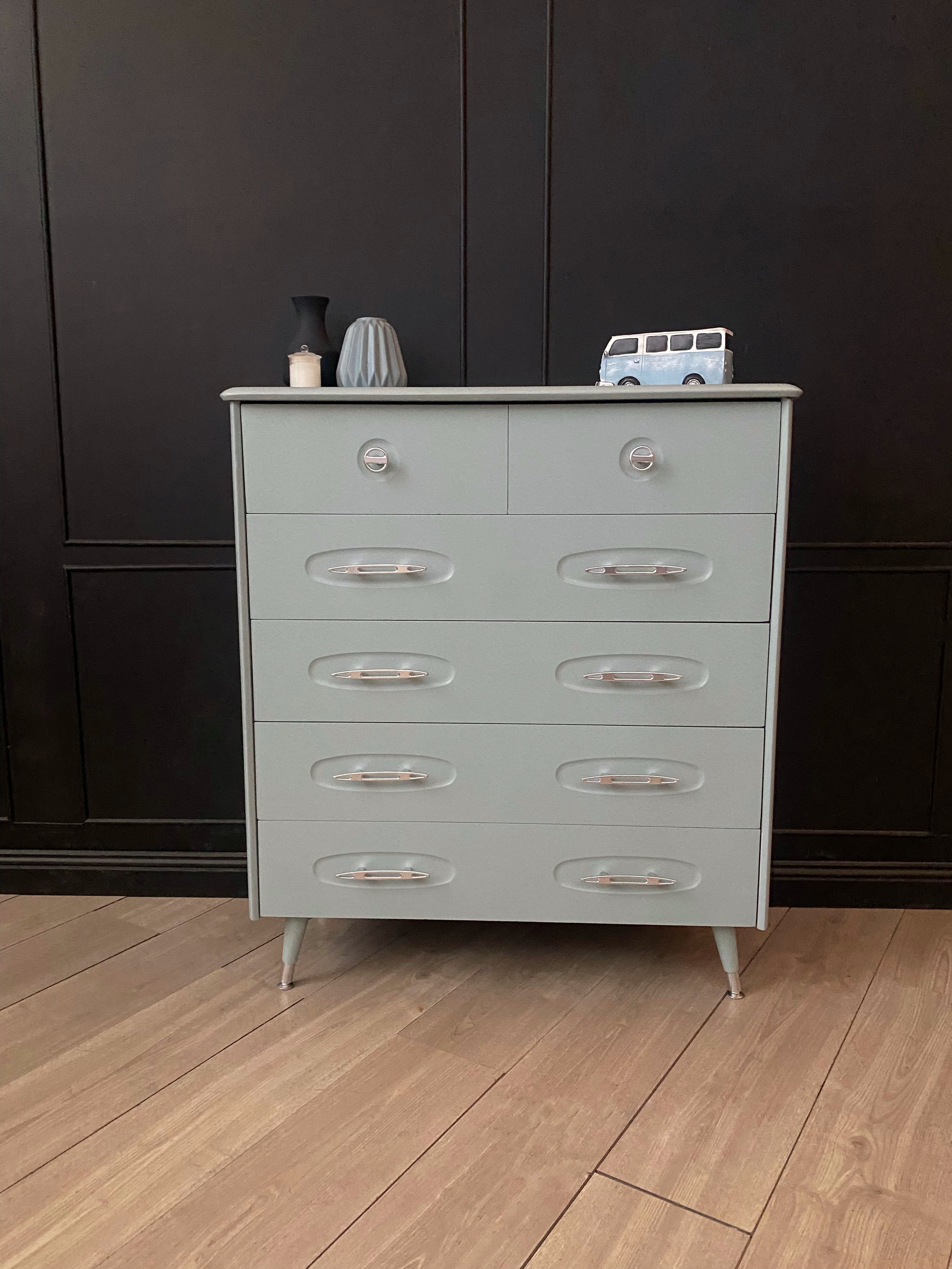 'Burgess Furniture' ‘Atomic’ tallboy dresser / drawers