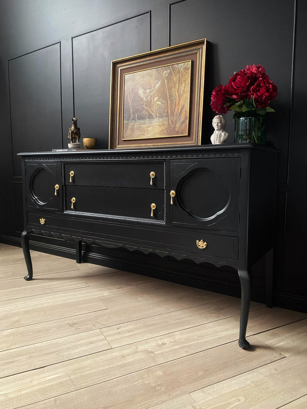 Mid-century sideboard black, view 2