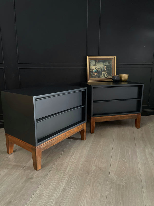 Hayson Furniture bedside tables black, view 2