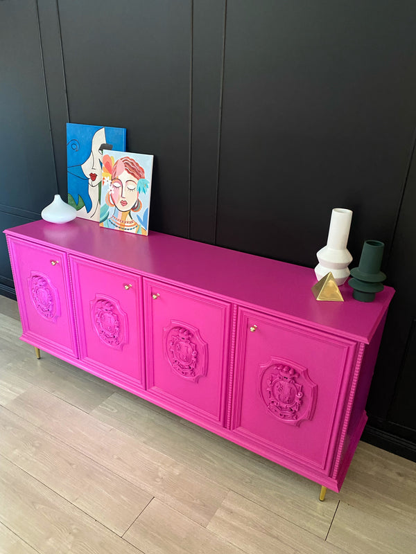 Mid-century sideboard black, view 4