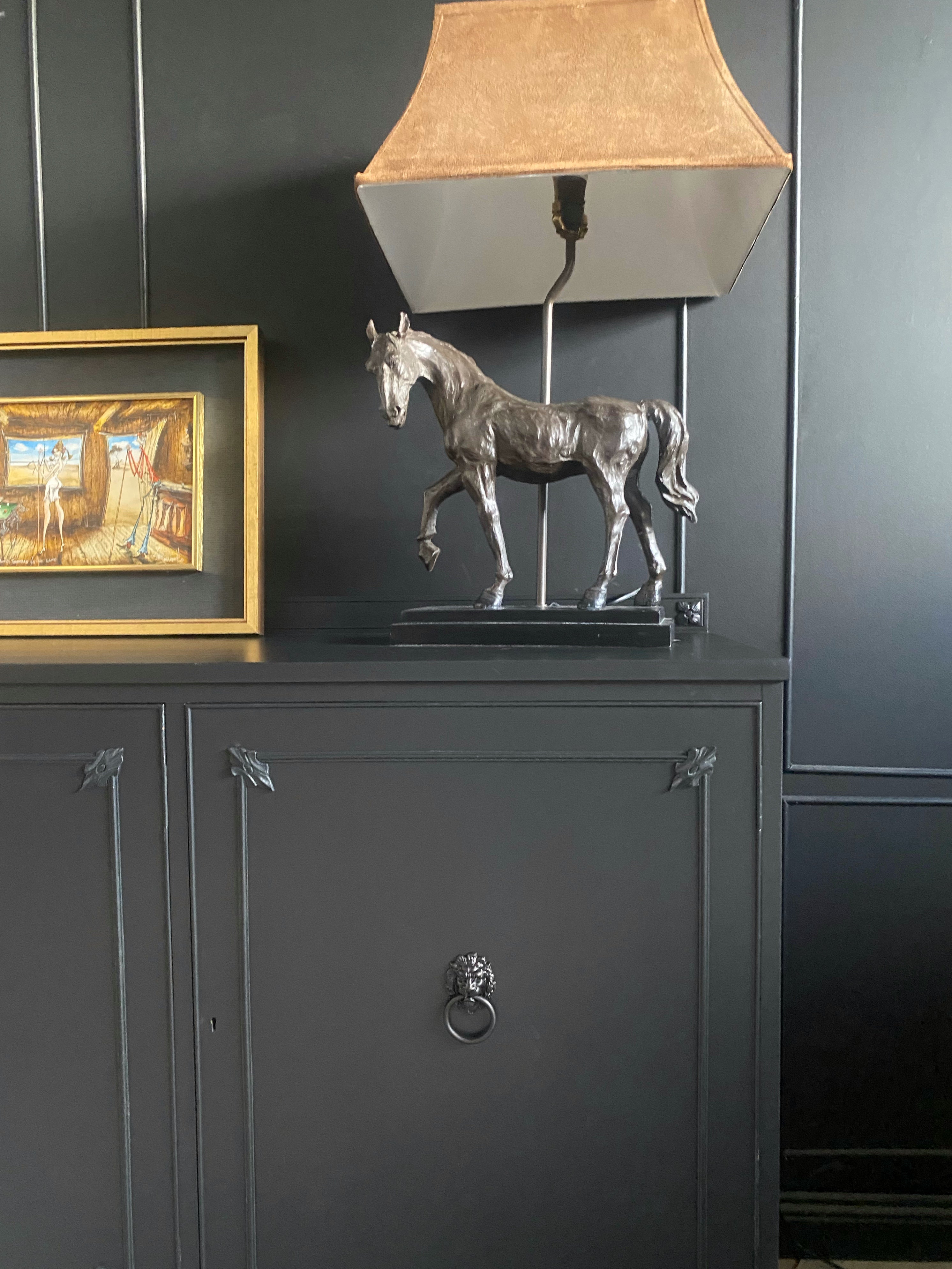 Beautiful Black Lion Hardware Buffet