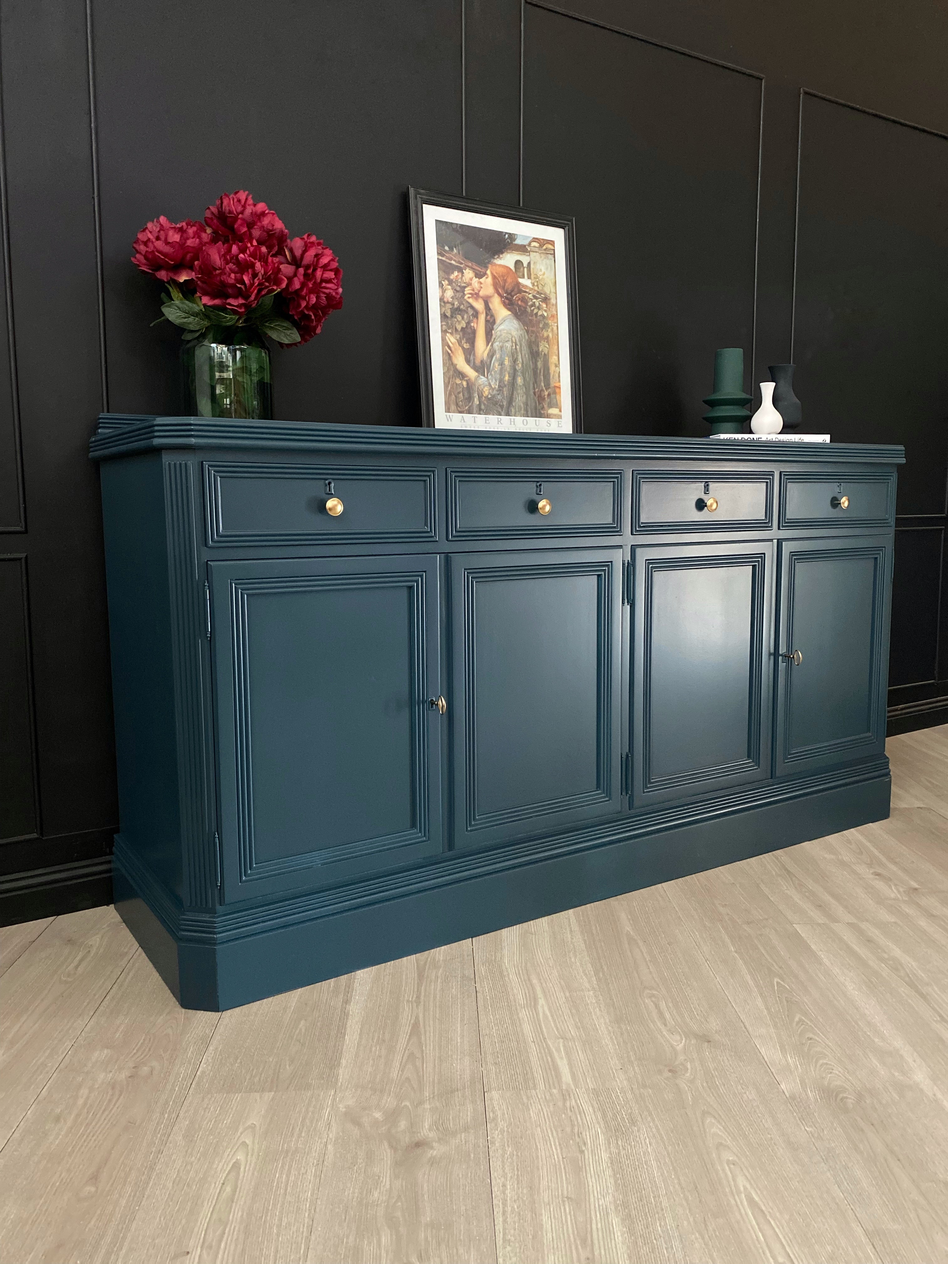 Superb Blue Buffet / Sideboard