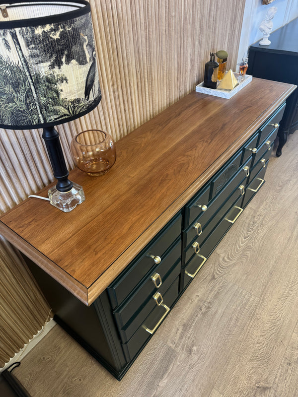Mid-century dresser green, view 3