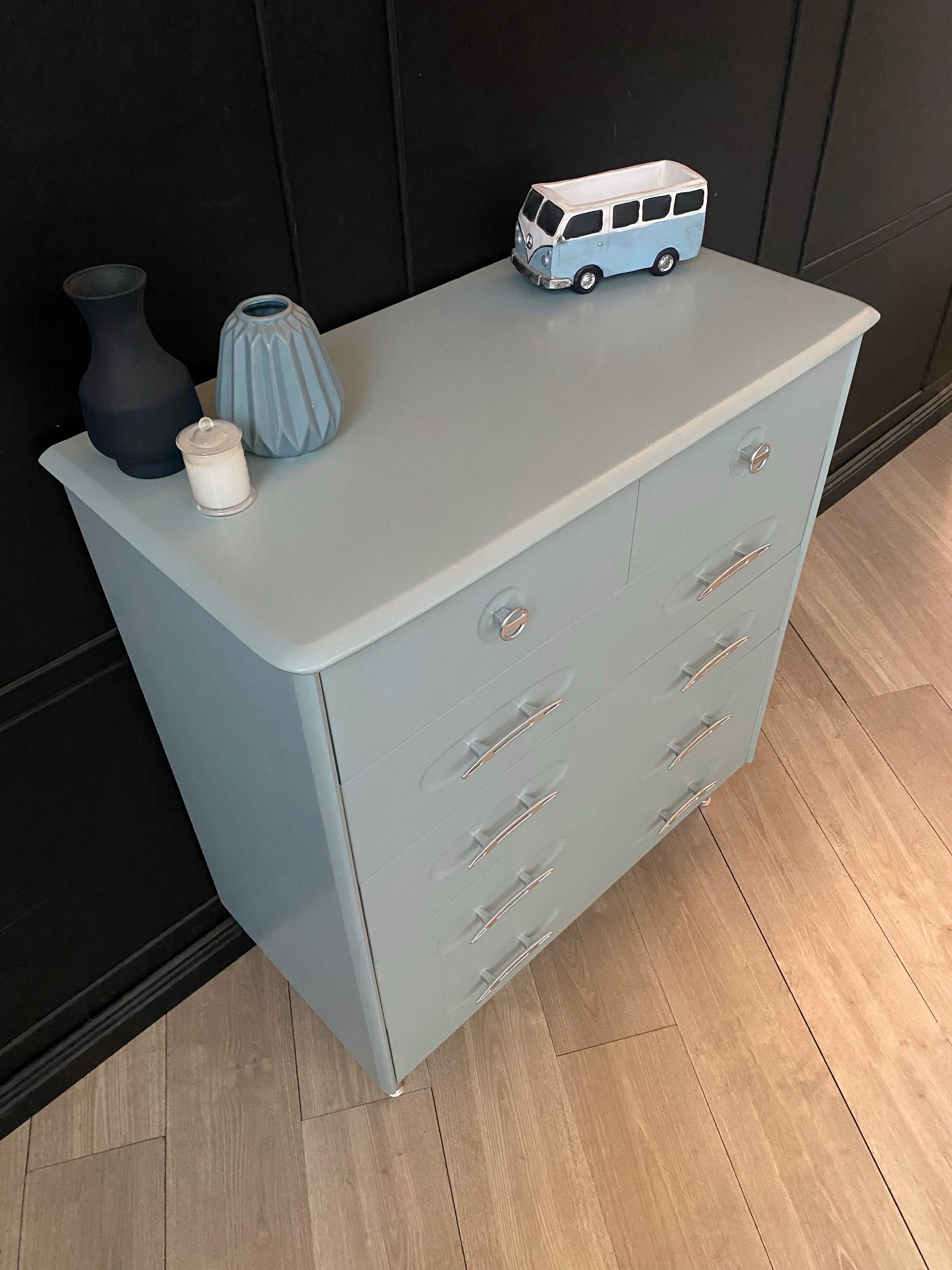 'Burgess Furniture' ‘Atomic’ tallboy dresser / drawers