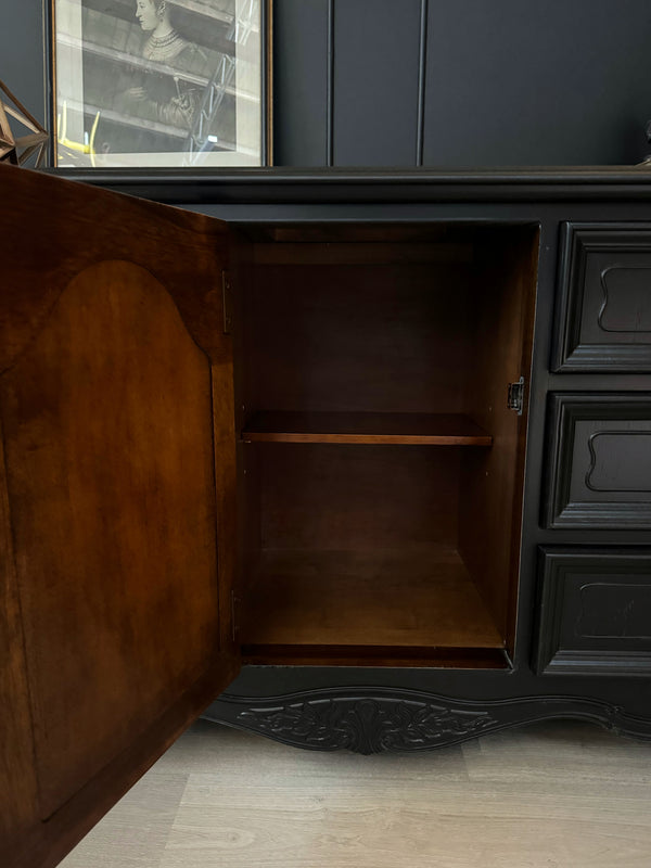 Mid-century dresser black, view 8