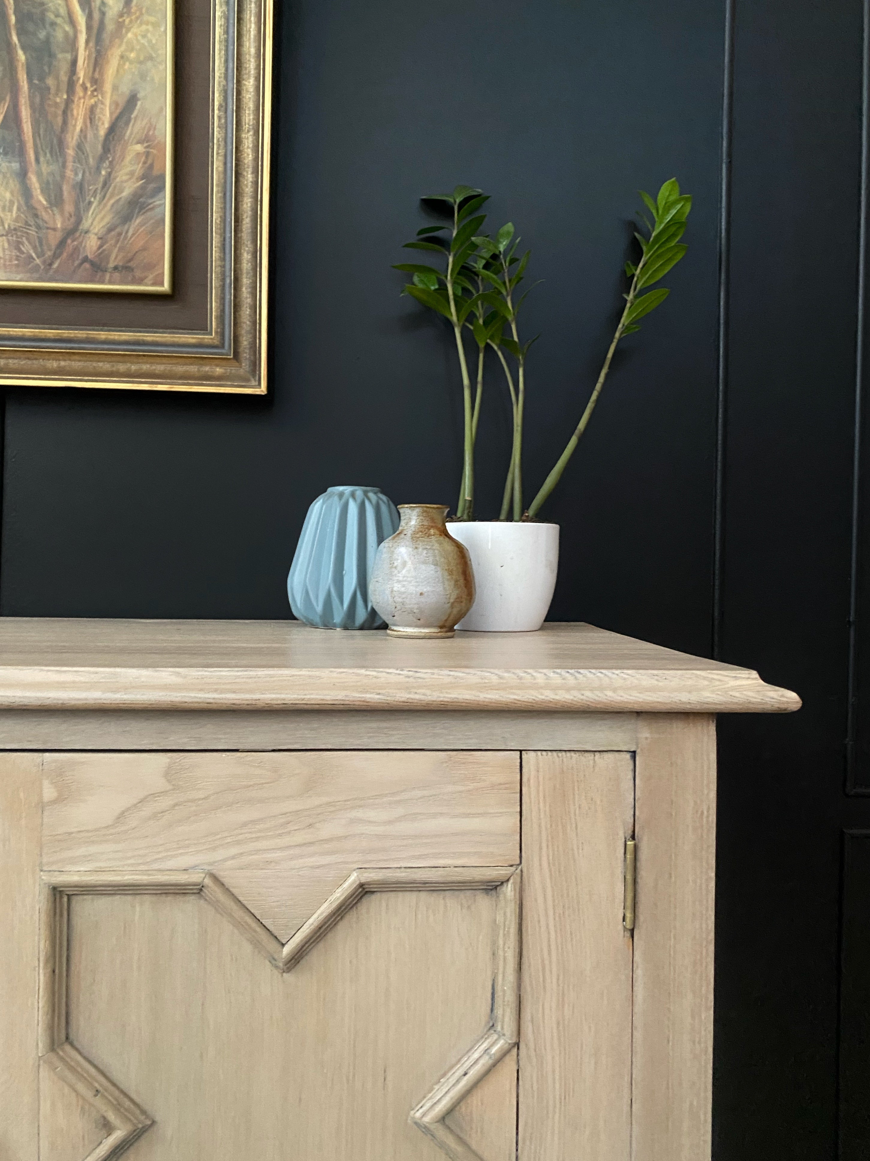 Solid Oak Jacobean Sideboard