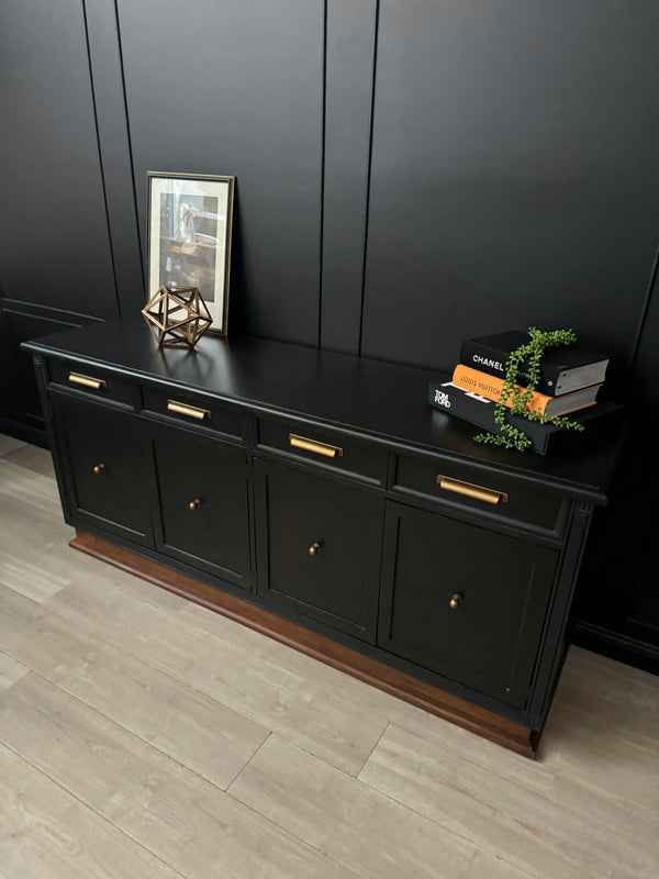 Mid-century sideboard black, view 2