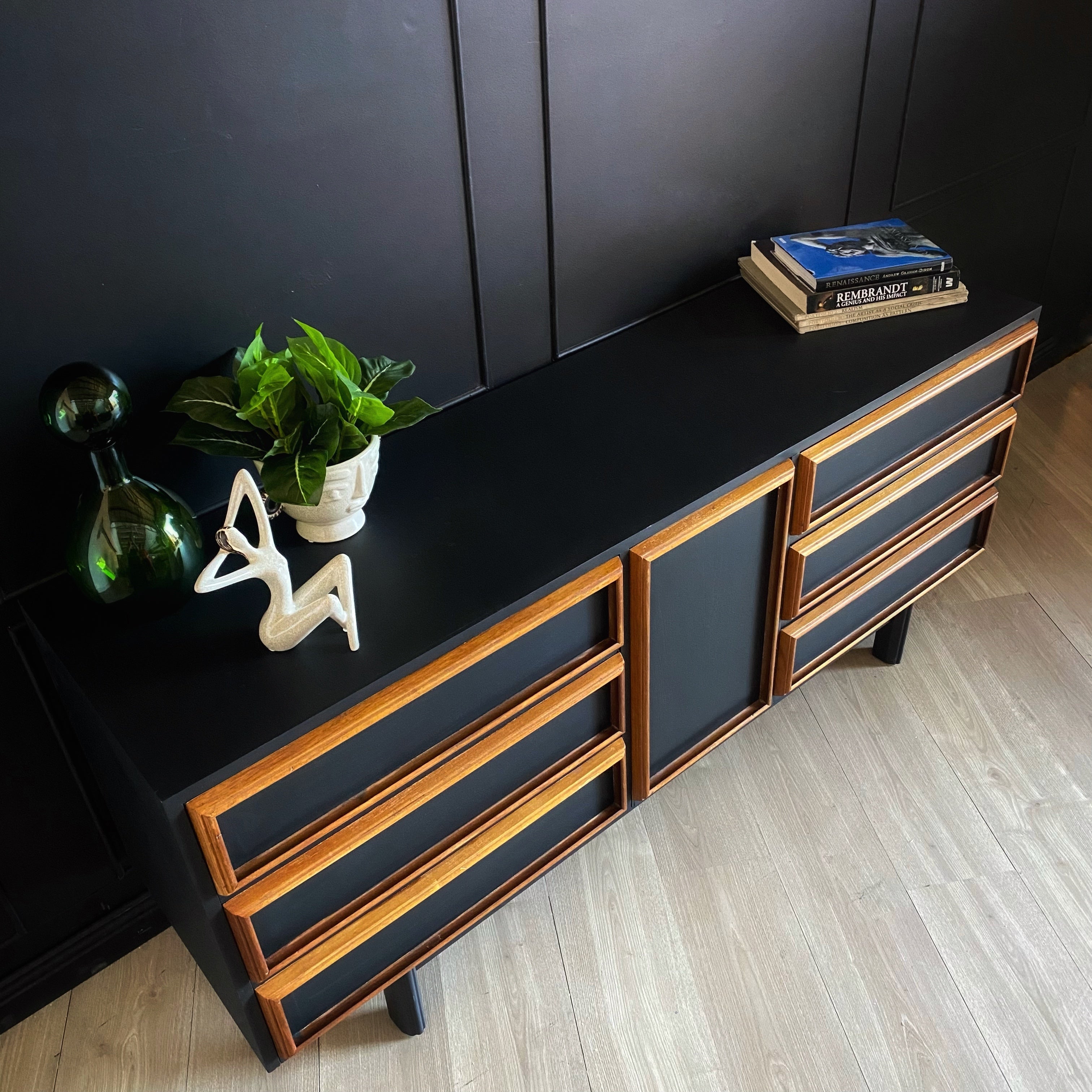 'Hans Hayson Furniture' buffet / sideboard with wood detail