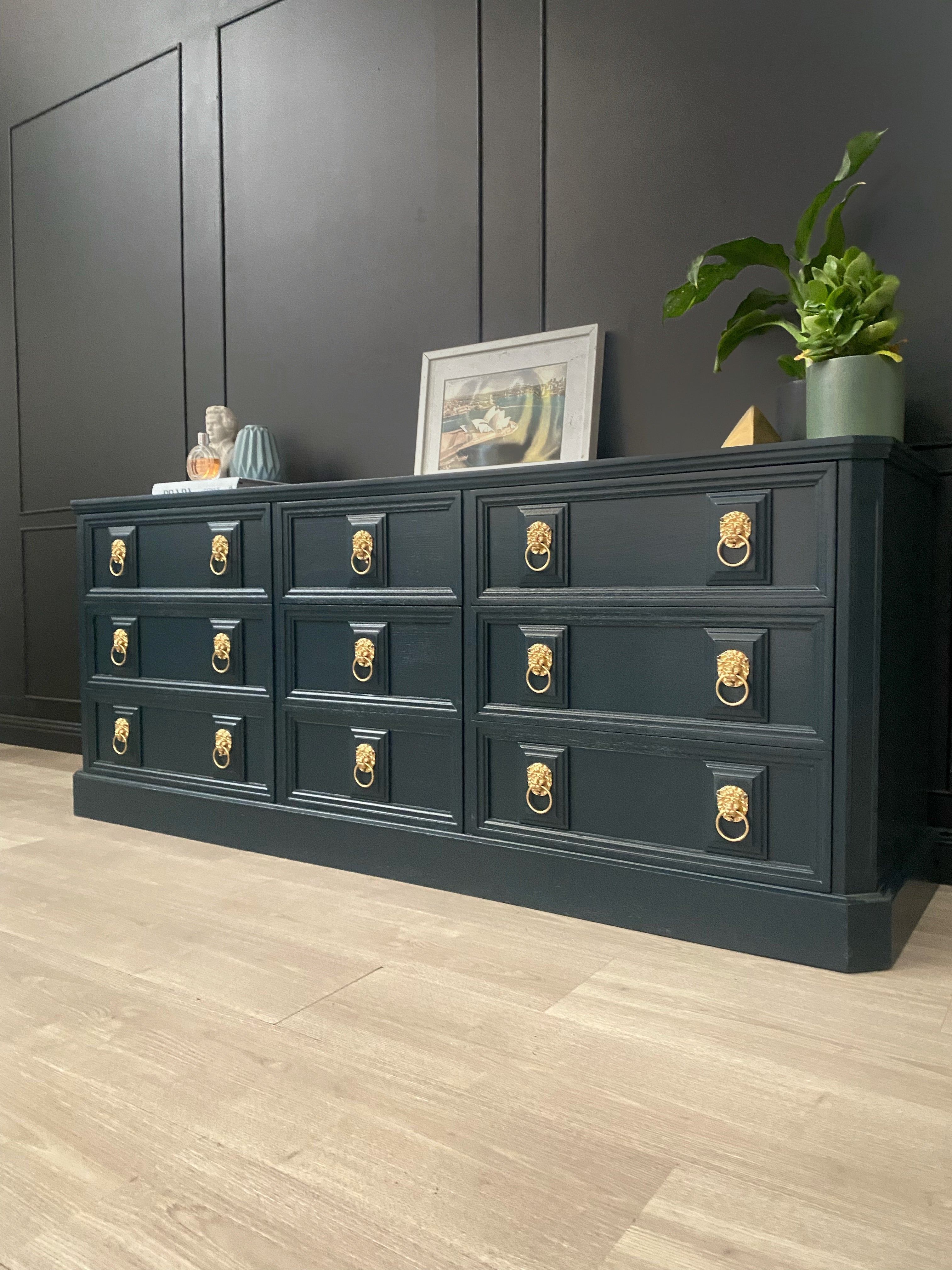 ‘Buttery Brothers’ blue dresser