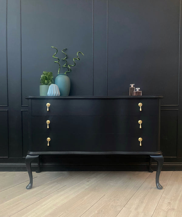 Mid-century dresser black, view 2