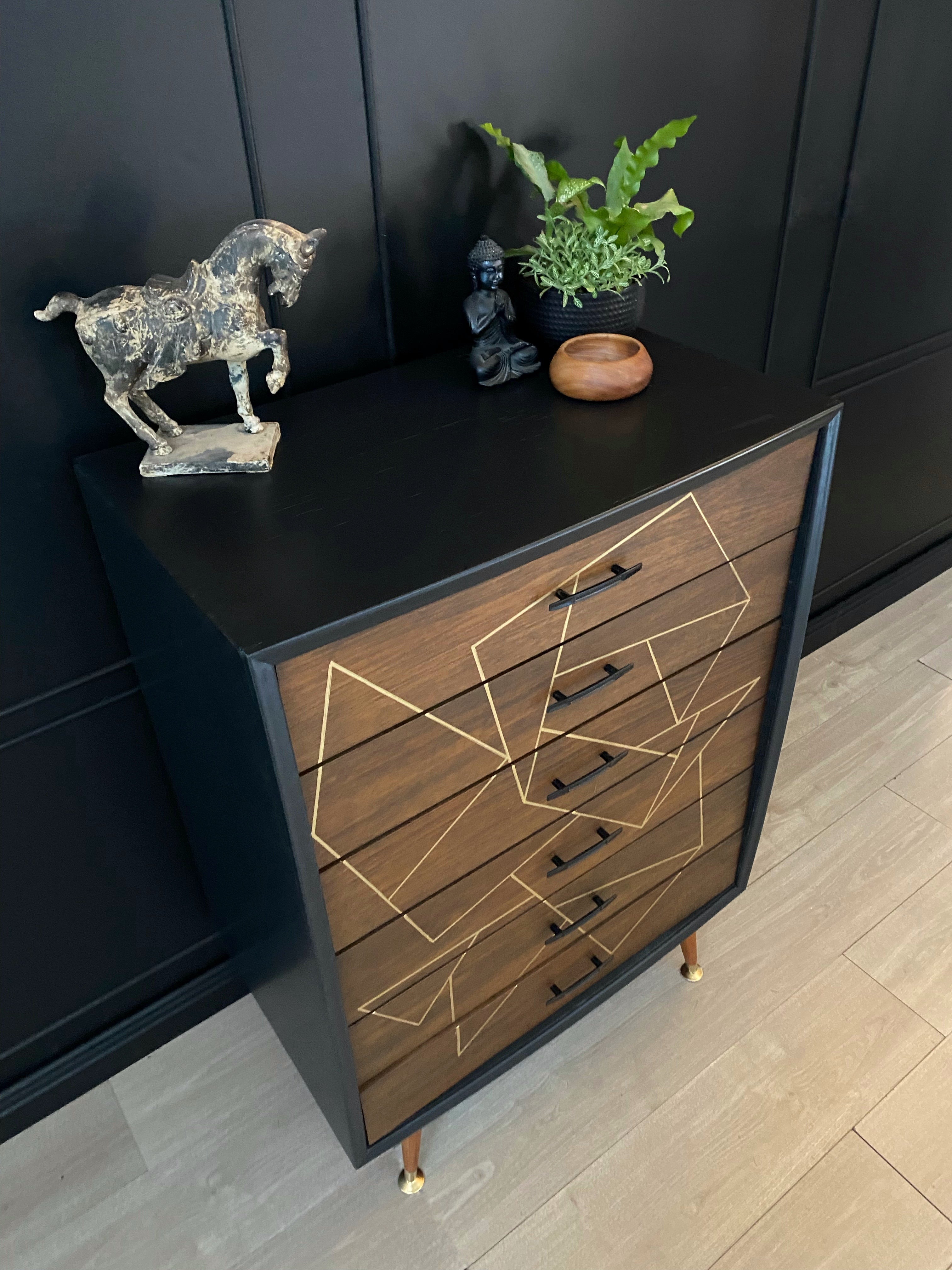 ‘Mentone Furniture’ 6 drawer tallboy dresser