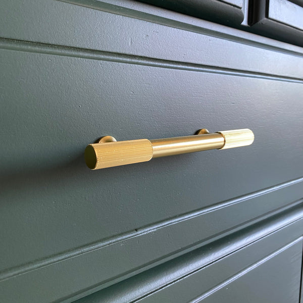 Mid-century dresser dark green, view 6