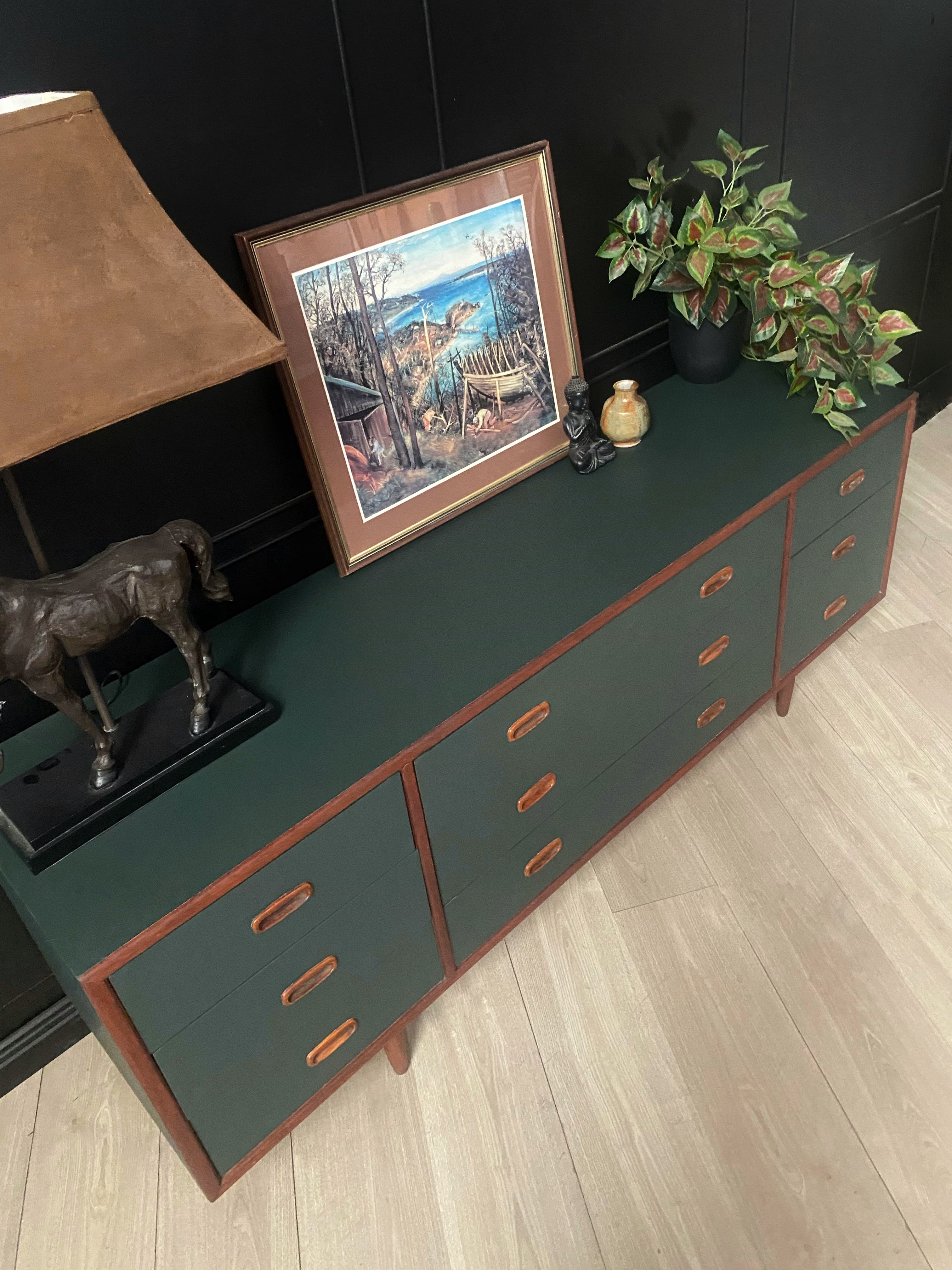 Stunning Moody Dark Green Dresser