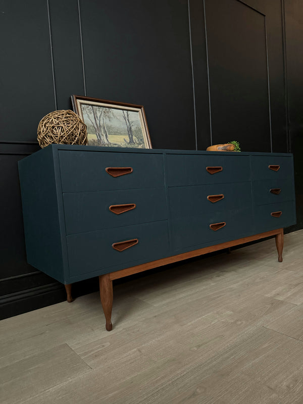 Berryman Furniture dresser teak blue, view 5