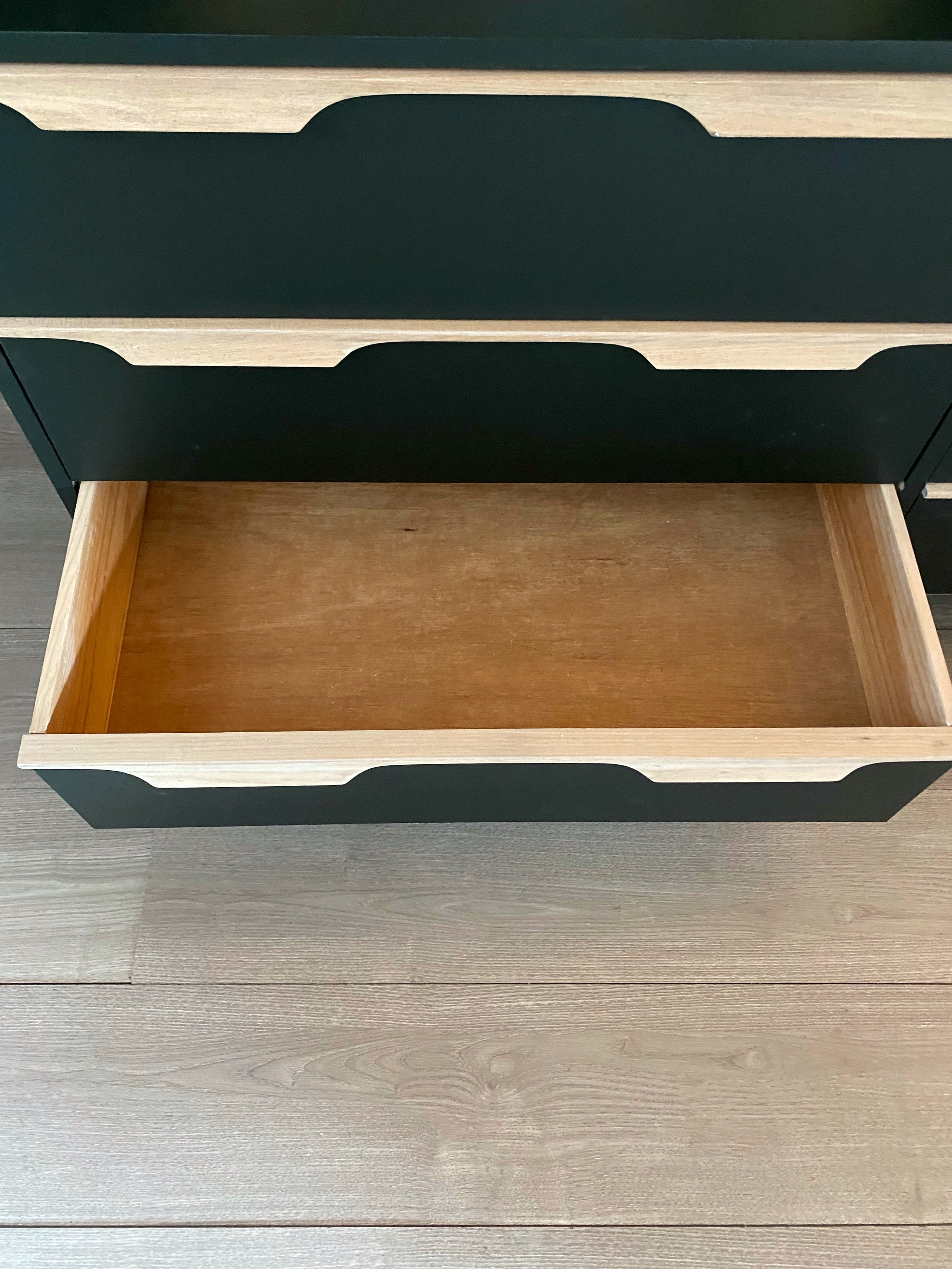 ‘Reliance Furniture’ dark green dresser