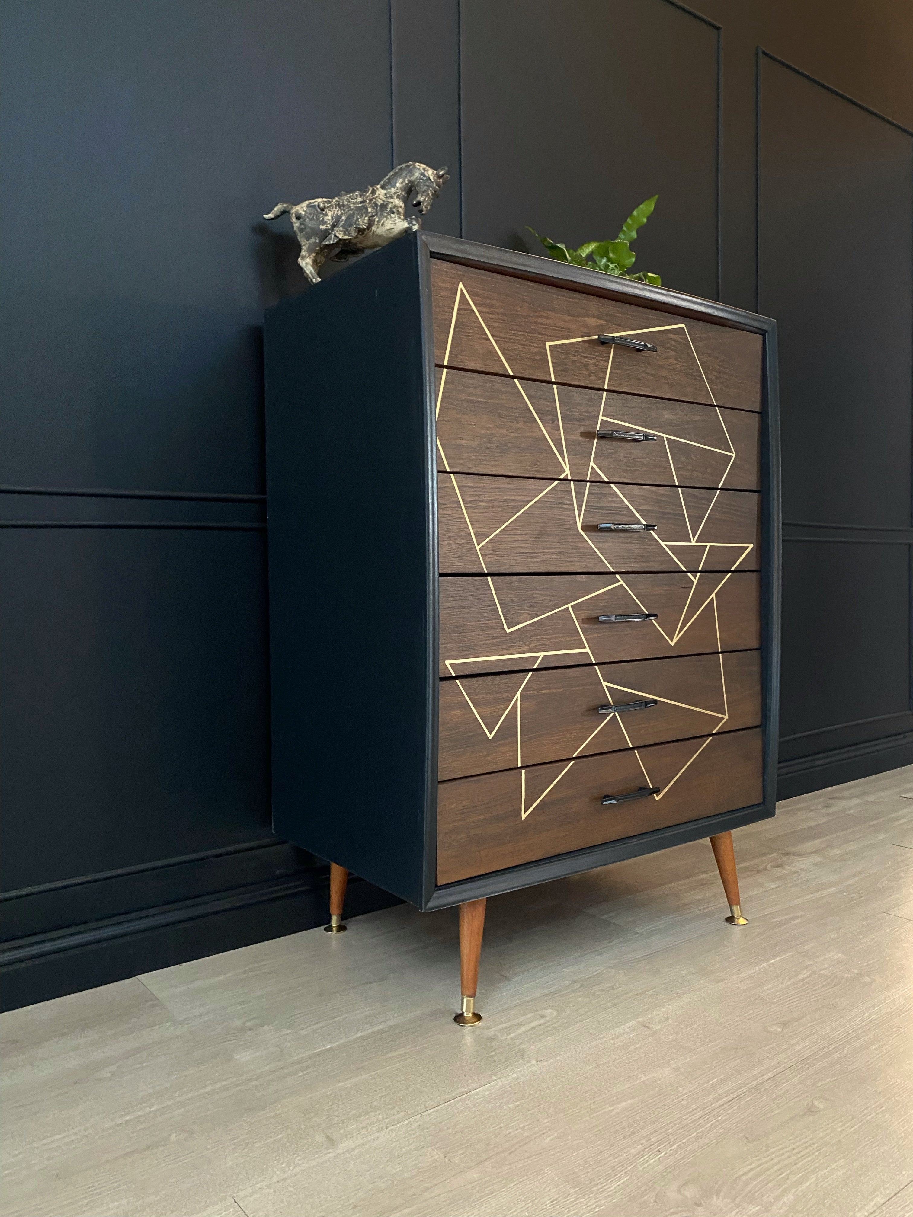 ‘Mentone Furniture’ 6 drawer tallboy dresser