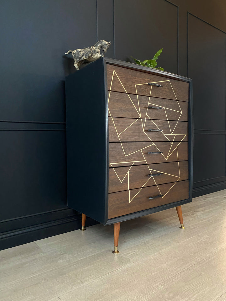 ‘Mentone Furniture’ 6 drawer tallboy dresser