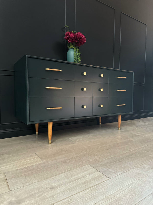 Reliance Furniture dresser dark green, view 4