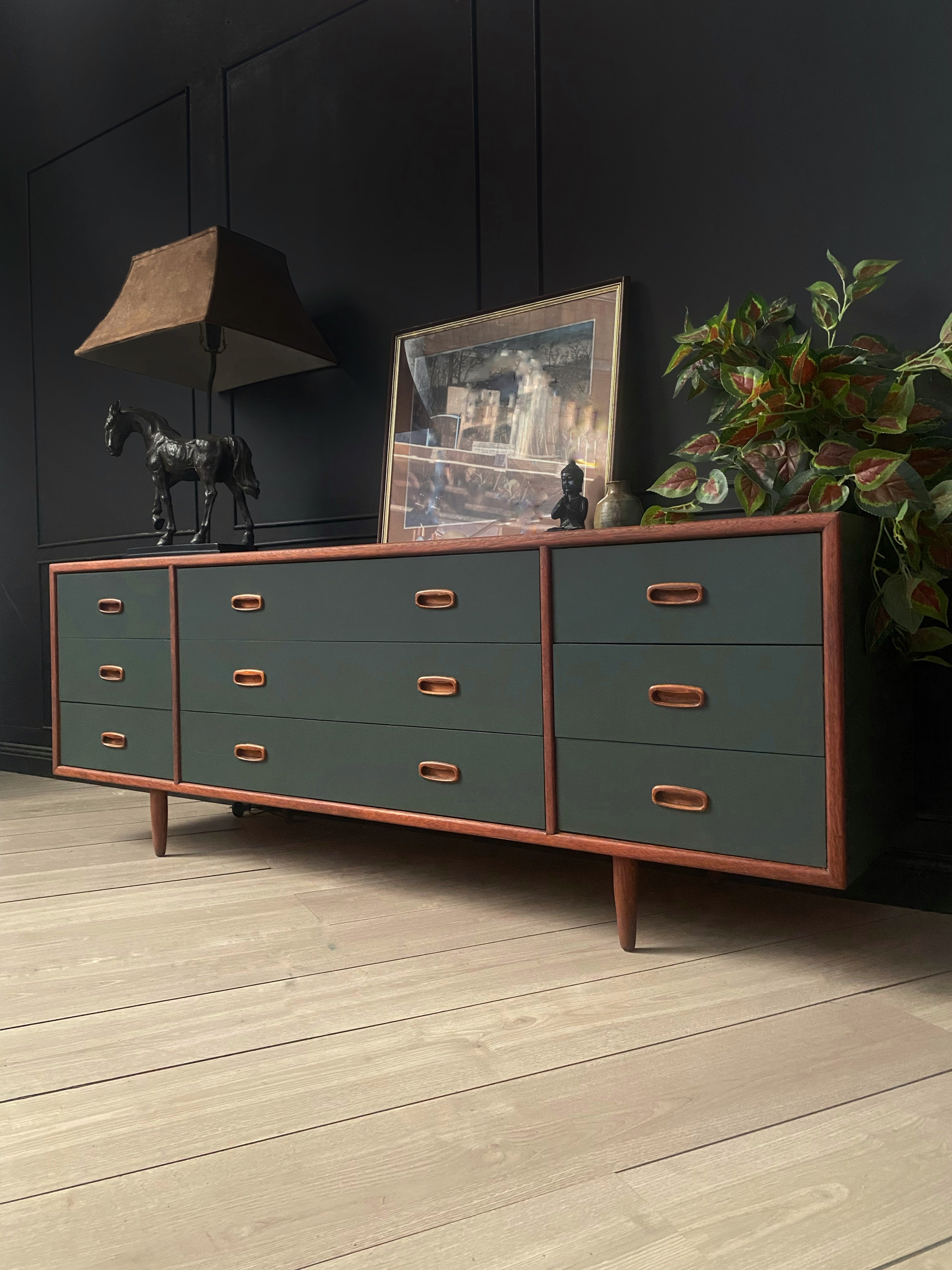 Stunning Moody Dark Green Dresser