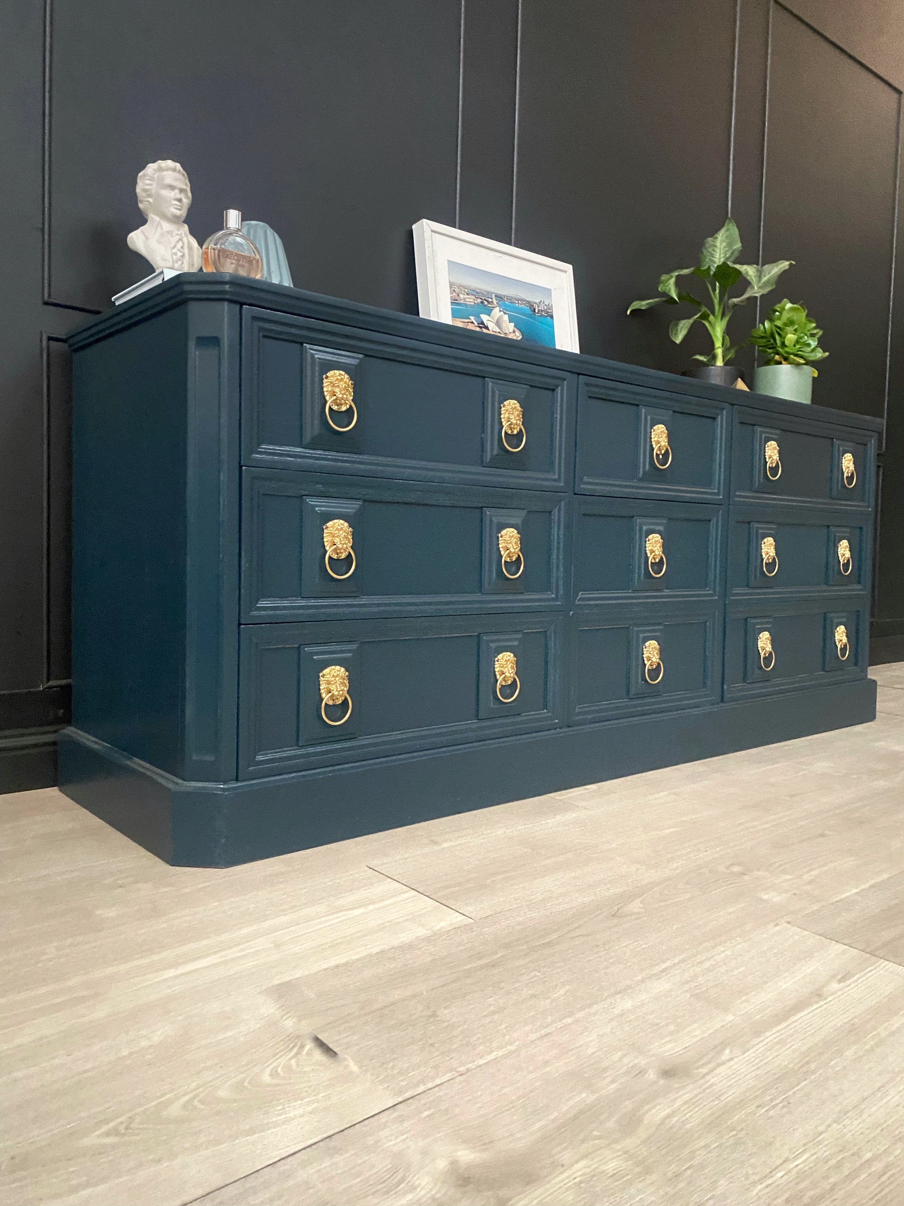 ‘Buttery Brothers’ blue dresser