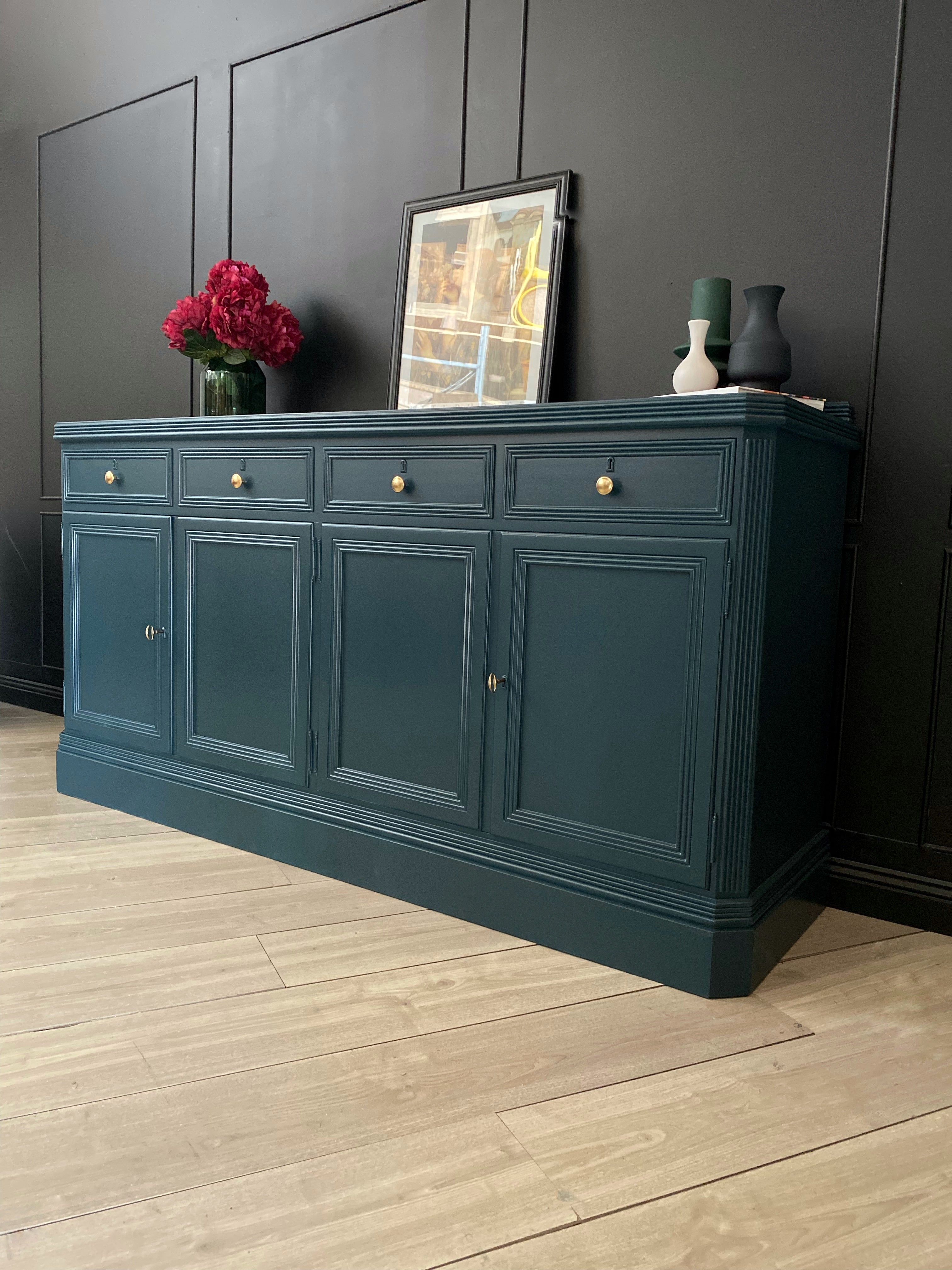 Superb Blue Buffet / Sideboard