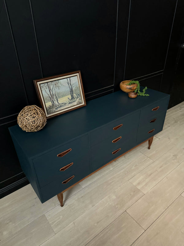 Berryman Furniture dresser teak blue, view 6